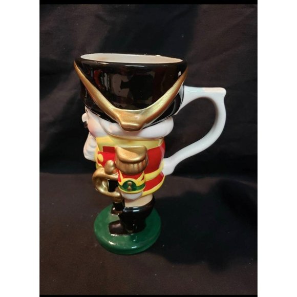 Christmas ceramic nutcracker stein pitcher, telaflora gift mug - Picture 5 of 10